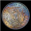 Image 3 : 1889-p Rainbow Toned Morgan Dollar $1 Grades Select+ Unc