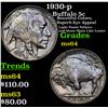 Image 1 : 1930-p Buffalo Nickel 5c Grades Choice Unc