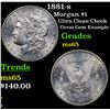 Image 1 : 1881-s Morgan Dollar $1 Grades GEM Unc