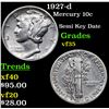 Image 1 : 1927-d Mercury Dime 10c Grades vf++
