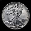 Image 2 : 1938-p Walking Liberty Half Dollar 50c Grades Select AU