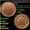 Image 1 : (1863) Not One Cent Civil War Token 1c Grades Choice AU