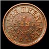 Image 2 : (1863) Not One Cent Civil War Token 1c Grades Choice AU