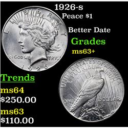 1926-s Peace Dollar $1 Grades Select+ Unc