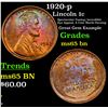 Image 1 : 1920-p Lincoln Cent 1c Grades GEM Unc BN