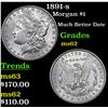 Image 1 : 1891-s Morgan Dollar $1 Grades Select Unc