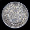 Image 3 : 1857-p Seated Liberty Half Dime 1/2 10c Grades Choice AU/BU Slider
