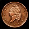 Image 2 : (1863) Liberty Cap F-750E-1A R2 Civil War Token 1c Grades Choice AU