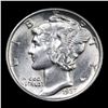 Image 2 : 1937-p Mercury Dime 10c Grades Choice Unc FSB