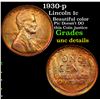 Image 1 : 1930-p Lincoln Cent 1c Grades Unc Details