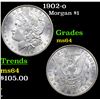 Image 1 : 1902-o Morgan Dollar $1 Grades Choice Unc