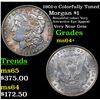 Image 1 : 1901-o Colorfully Toned Morgan Dollar $1 Grades Choice+ Unc