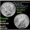 Image 1 : 1922-s Vam 1u R6 Mint Error Peace Dollar $1 Grades Select+ Unc