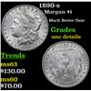 Image 1 : 1890-s Morgan Dollar $1 Grades Unc Details