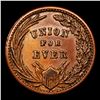 Image 3 : 1863 Union For Ever Washington Mounted Civil War Token 1c Grades Choice AU/BU Slider+