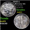 Image 1 : 1945-p Mercury Dime 10c Grades Choice+ Unc