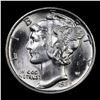 Image 2 : 1936-p Mercury Dime 10c Grades Choice+ Unc