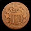 Image 2 : 1864 Two Cent Piece 2c Grades vg+