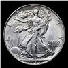 Image 2 : 1947-p Walking Liberty Half Dollar 50c Grades Choice AU/BU Slider