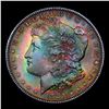 Image 2 : 1880-s Rainbow Toned Morgan Dollar $1 Grades Unc Details