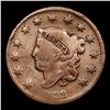 Image 2 : 1833 u R2 Coronet Head Large Cent 1c Grades vg+