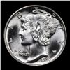 Image 2 : 1943-d Mercury Dime 10c Grades GEM++ FSB