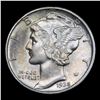 Image 2 : 1938-d Mercury Dime 10c Grades Select+ Unc