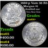 Image 1 : 1889-p Vam 36 R5 Morgan Dollar $1 Grades Choice+ Unc