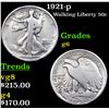Image 1 : 1921-p Walking Liberty Half Dollar 50c Grades g+