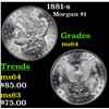 Image 1 : 1881-s Morgan Dollar $1 Grades Choice Unc