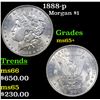 Image 1 : 1888-p Morgan Dollar $1 Grades GEM+ Unc