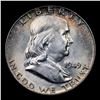 Image 2 : 1949-p Franklin Half Dollar 50c Grades Select Unc FBL