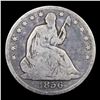 Image 2 : 1856-o Seated Half Dollar 50c Grades vg+