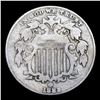 Image 2 : 1882 Shield Nickel 5c Grades f+