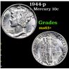 Image 1 : 1944-p Mercury Dime 10c Grades Select+ Unc