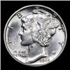 Image 2 : 1944-p Mercury Dime 10c Grades Select+ Unc