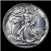 Image 2 : 1943-p Walking Liberty Half Dollar 50c Grades Choice+ Unc