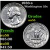 Image 1 : 1936-s Washington Quarter 25c Grades Choice AU
