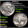 Image 1 : 1926-p Buffalo Nickel 5c Grades Choice Unc