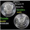 Image 1 : 1879-s Morgan Dollar $1 Grades GEM+ Unc