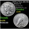 Image 1 : 1935-p Vam 1B2 R6 Peace Dollar $1 Grades Choice AU/BU Slider