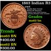 Image 1 : 1863 Indian R3 Civil War Token 1c Grades Select Unc BN