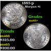 Image 1 : 1885-p Morgan Dollar $1 Grades GEM+ Unc