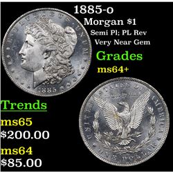 1885-o Morgan Dollar $1 Grades Choice+ Unc