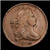 Image 2 : 1804 Draped Bust Half Cent 1/2c Grades xf