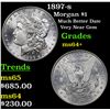 Image 1 : 1897-s Morgan Dollar $1 Grades Choice+ Unc