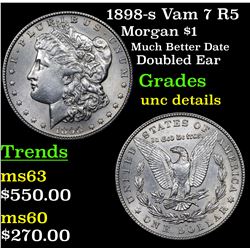 1898-s Vam 7 R5 Morgan Dollar $1 Grades Unc Details