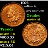 Image 1 : 1906 Indian Cent 1c Grades Choice+ Unc RD