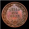 Image 3 : 1863 Union For Ever F-174/272 Civil War Token 1c Grades Choice AU
