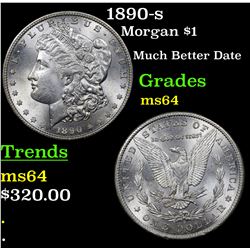 1890-s Morgan Dollar $1 Grades Choice Unc